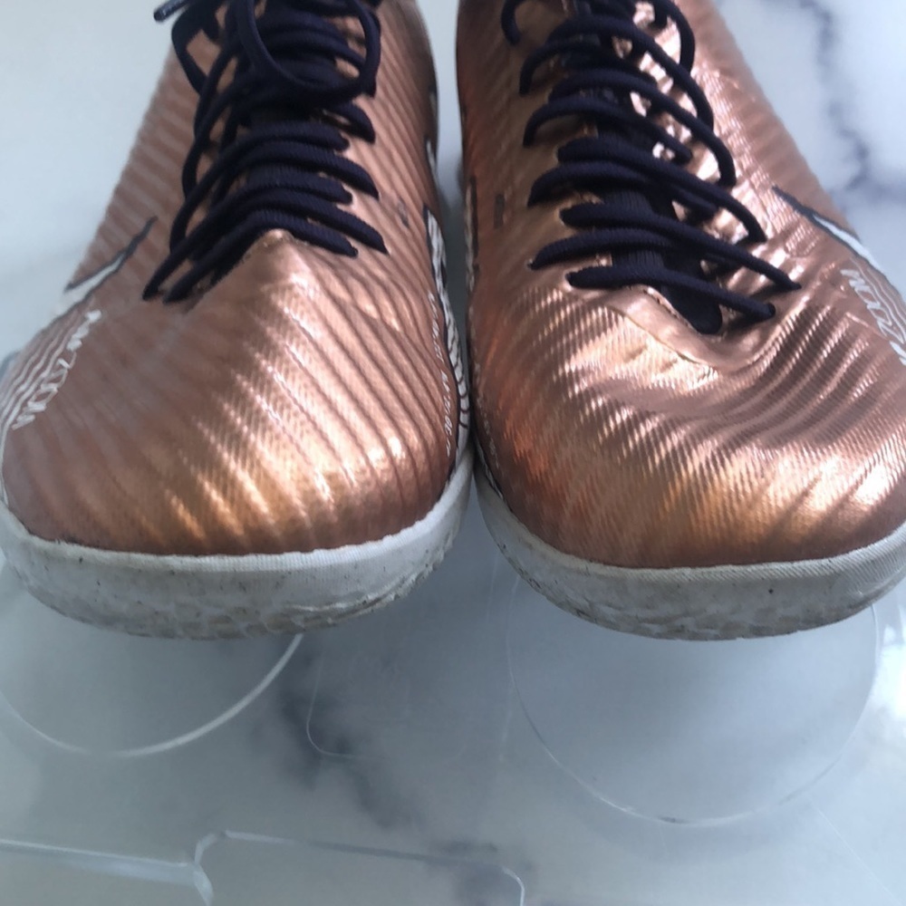 Nike Zoom Mercurial Superfly 9 Academy Metallic Copper Indoor Soccer Size 7 - Picture 3 of 13